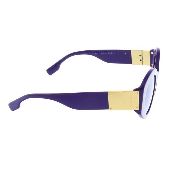 Burberry 0BE4361F 39891A Sophia Oval Full Rim Violet Sunglasses - Picture 4 of 4